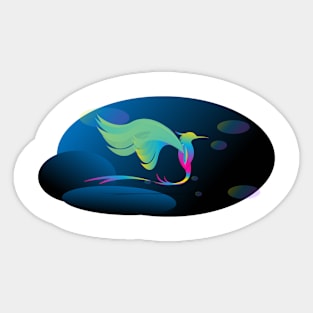 deep ocean bird Sticker